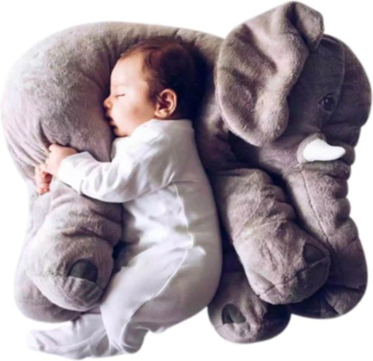 Superzachte Knuffel Olifant | Knuffelbeest 40 cm | Grijze Olifant